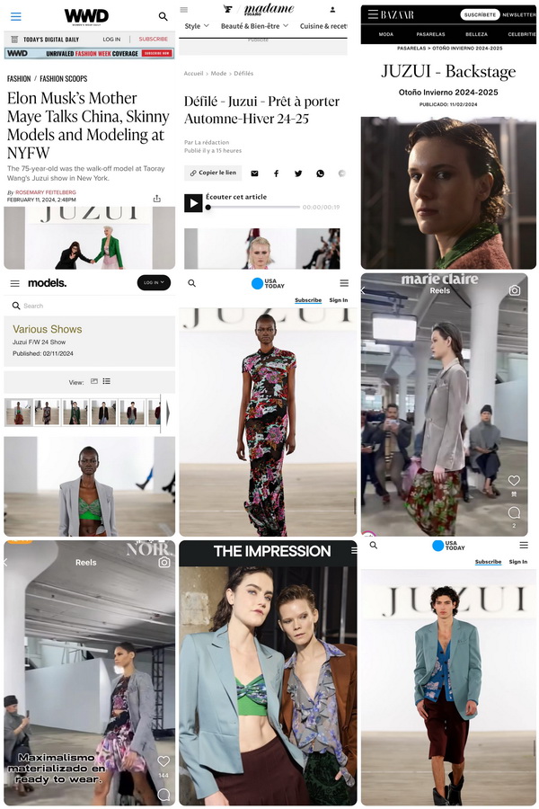 中國(guó)芍藥綻放2024秋冬紐約時(shí)裝周 王陶攜手梅耶&middot;馬斯克奉上玖姿JUZUI&ldquo;繁花&rdquo;大秀