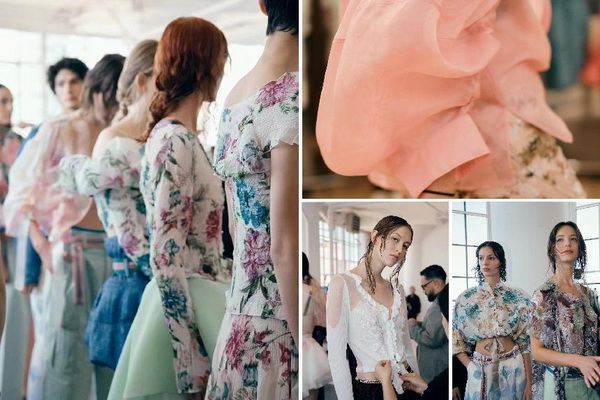 玖姿JUZUI創(chuàng)意總監(jiān)王陶2025春夏紐約時裝周&ldquo;盛開&rdquo;花樣新中式